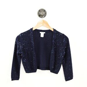 Oscar de la Renta silk sequin knit bolero 217-124